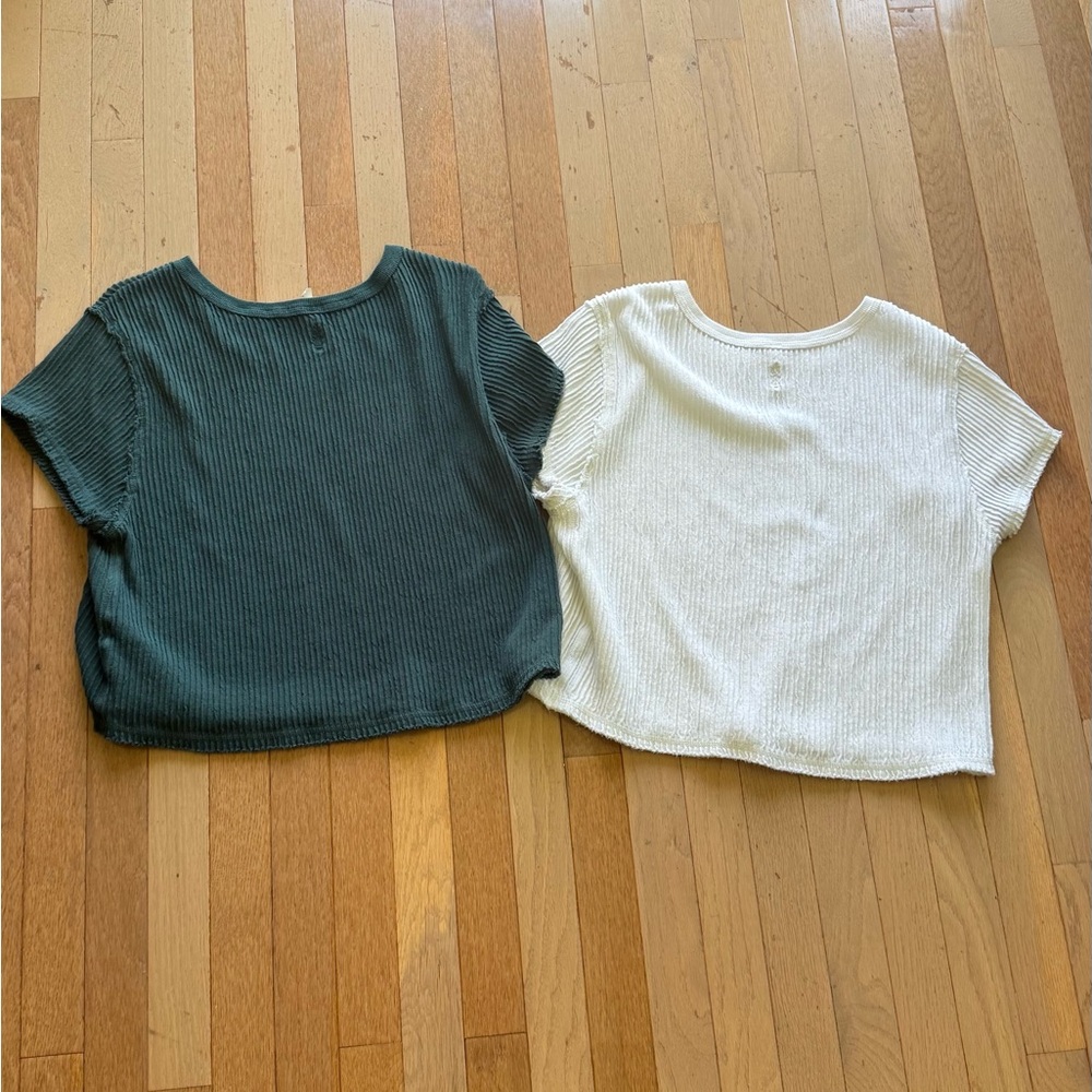 FP Ribbed Textured Tees (x2) - Picture 2 of 8